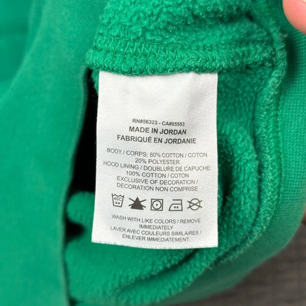 Nike Hoodie Men Small Green Club Fleece Sportswear Workout Athletic Minimal